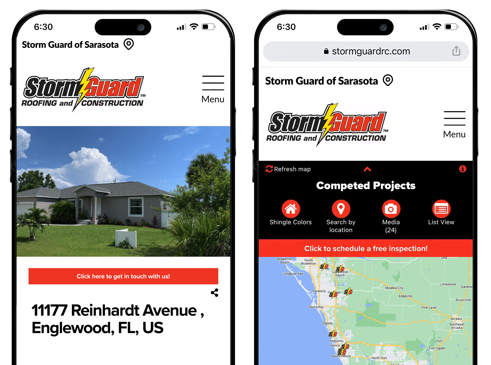 Storm Guard of Sarasota, FL roofing projects sample