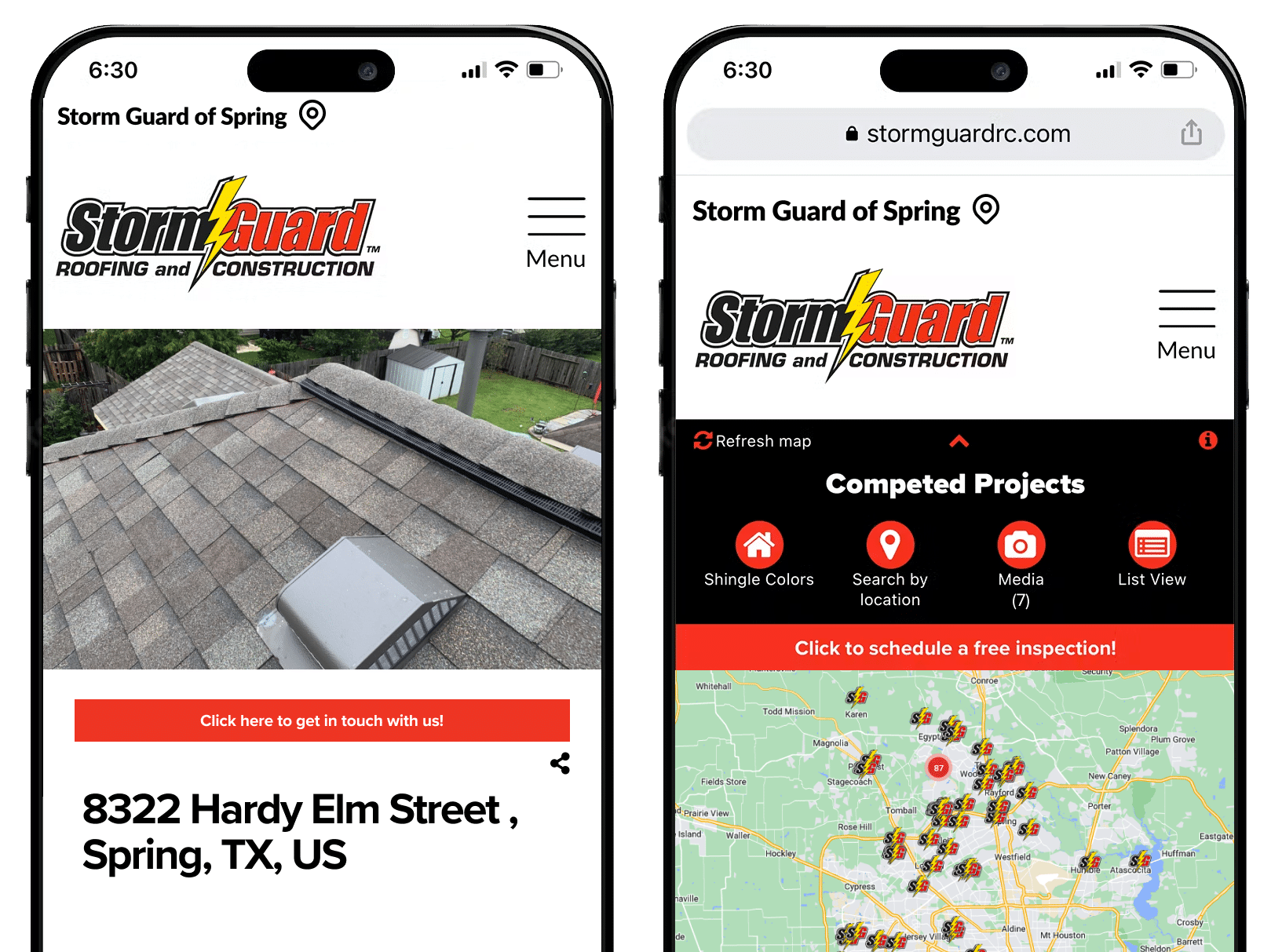 Storm Guard of Spring, TX roofing projects sample