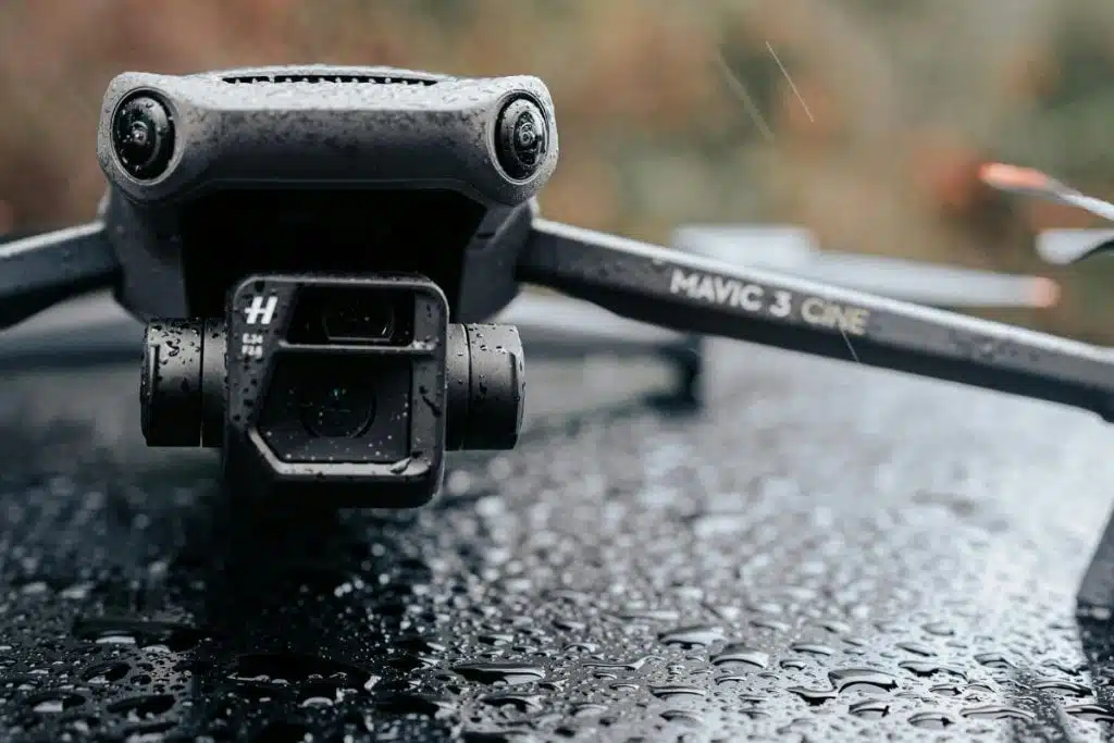 Close-Up Shot of a Drone Camera